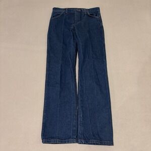 Wrangler Cowboy Cut Original Fit Jeans Dark Wash Mens 31x32 Indigo Denim 13MWZPW